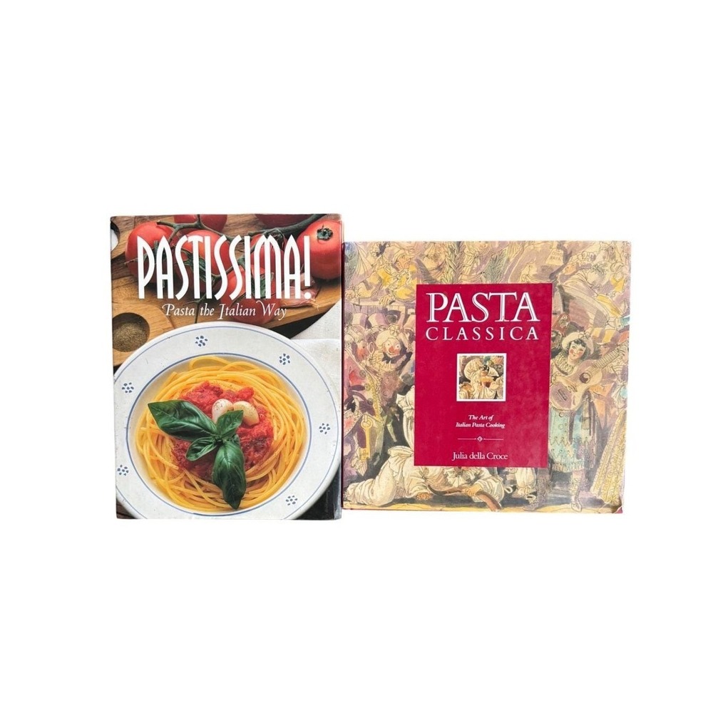 Italian Pasta Cookbook Lot Julia Della Croce Pastissima Pasta Classica HC PB